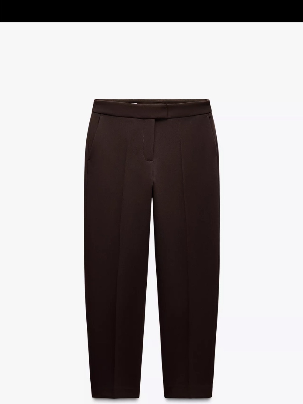 Zara Tailored Women's Brown Slim-Leg Dress Pants